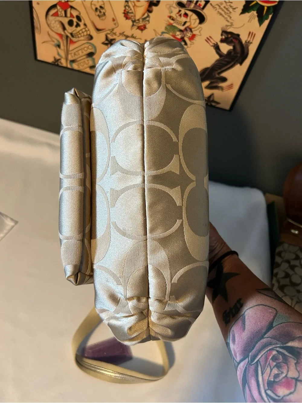 Coach crossbody beige